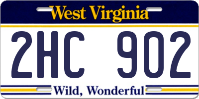 WV license plate 2HC902