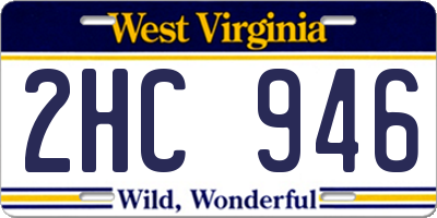 WV license plate 2HC946