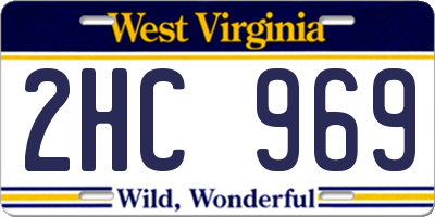 WV license plate 2HC969