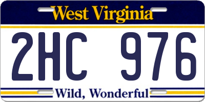 WV license plate 2HC976