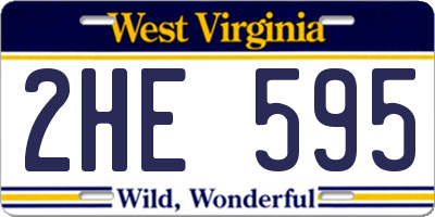 WV license plate 2HE595