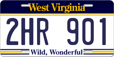 WV license plate 2HR901