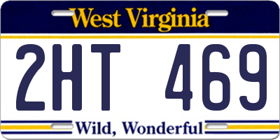 WV license plate 2HT469