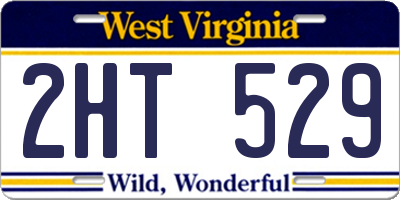 WV license plate 2HT529