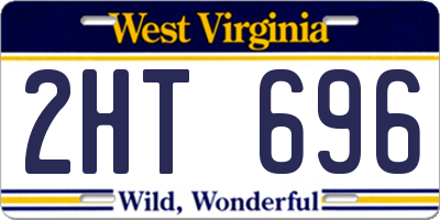 WV license plate 2HT696