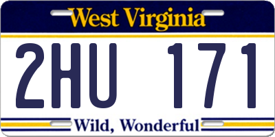 WV license plate 2HU171