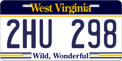 WV license plate 2HU298