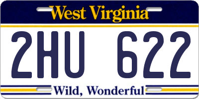 WV license plate 2HU622