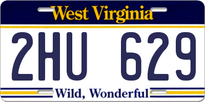WV license plate 2HU629