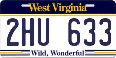 WV license plate 2HU633