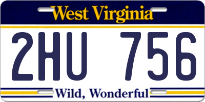 WV license plate 2HU756