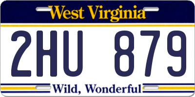 WV license plate 2HU879
