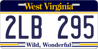 WV license plate 2LB295