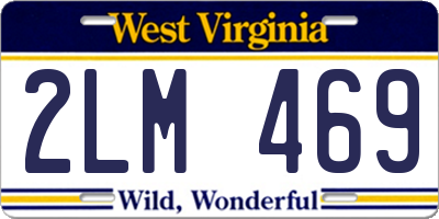 WV license plate 2LM469