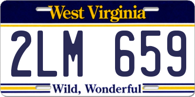 WV license plate 2LM659
