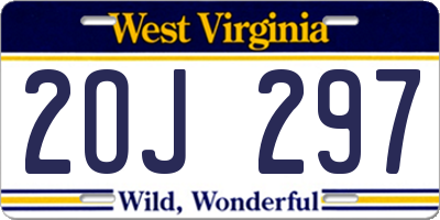 WV license plate 2OJ297
