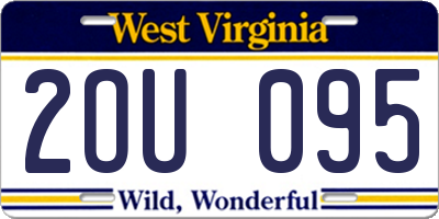WV license plate 2OU095