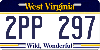 WV license plate 2PP297