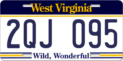 WV license plate 2QJ095