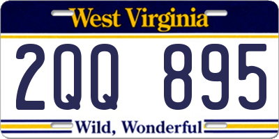 WV license plate 2QQ895