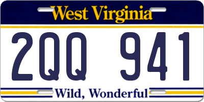 WV license plate 2QQ941