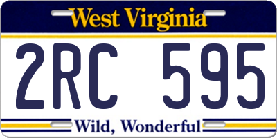 WV license plate 2RC595