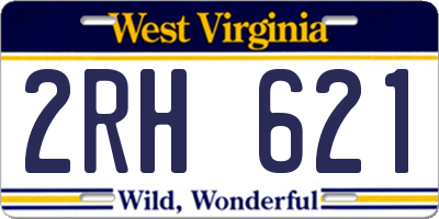 WV license plate 2RH621