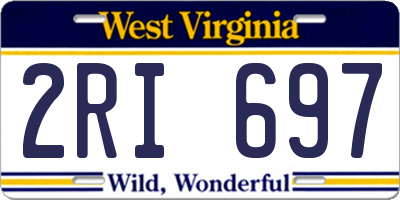 WV license plate 2RI697