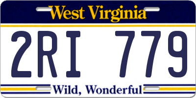 WV license plate 2RI779