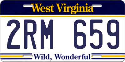 WV license plate 2RM659
