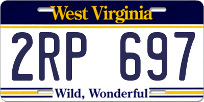 WV license plate 2RP697