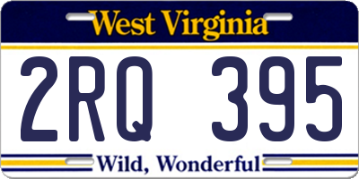 WV license plate 2RQ395