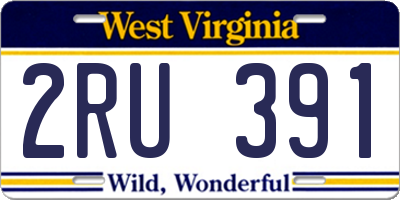 WV license plate 2RU391