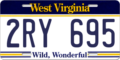 WV license plate 2RY695
