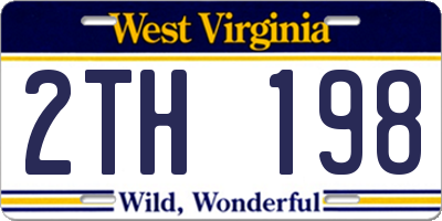 WV license plate 2TH198