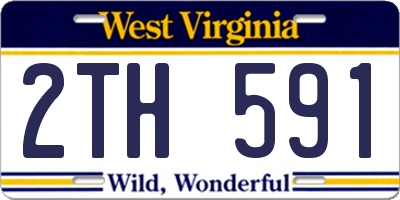 WV license plate 2TH591