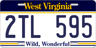 WV license plate 2TL595