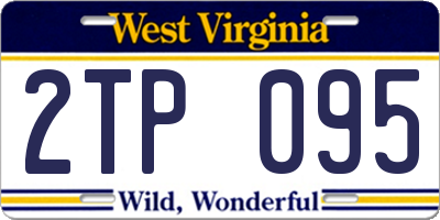 WV license plate 2TP095