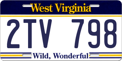 WV license plate 2TV798