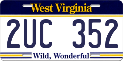 WV license plate 2UC352