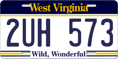 WV license plate 2UH573