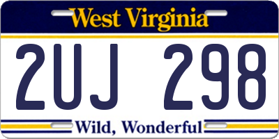 WV license plate 2UJ298