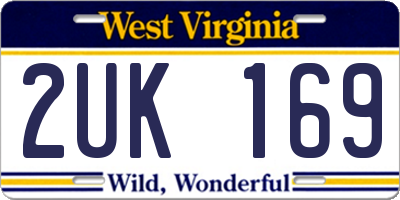WV license plate 2UK169