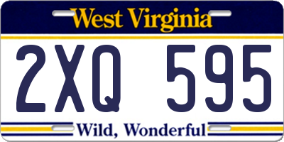WV license plate 2XQ595
