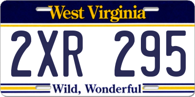 WV license plate 2XR295