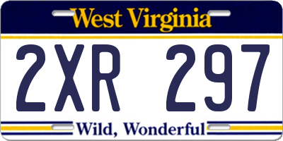 WV license plate 2XR297