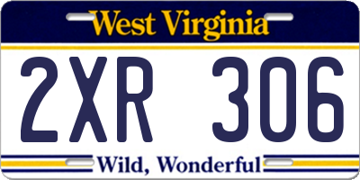WV license plate 2XR306