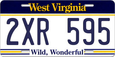 WV license plate 2XR595