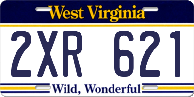 WV license plate 2XR621