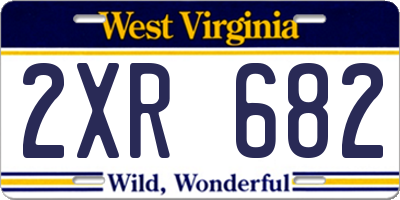 WV license plate 2XR682
